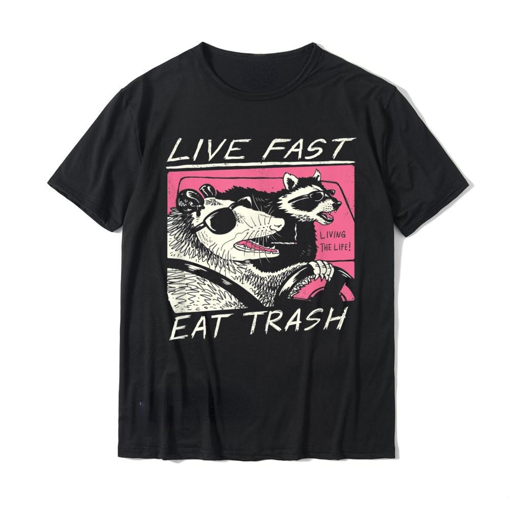Streetwear Brand T Shirt - Hızlı yaşa! Çöp ye! Adam T