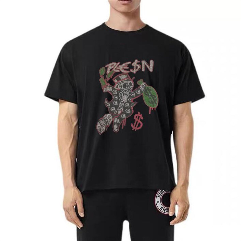 Streetwear Brand Designer - 2025 Yeni Moda Kafatasları Rhinestones T