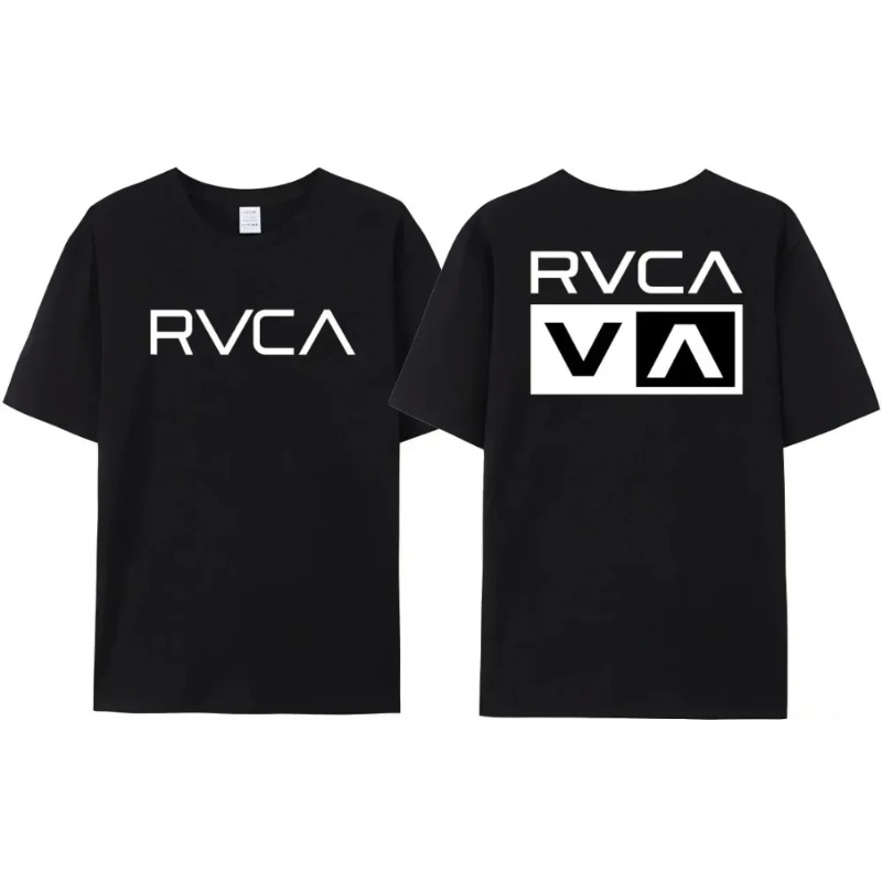 Streetwear Brand Designer - RVCA T Shirt Erkek Kadın Siyah