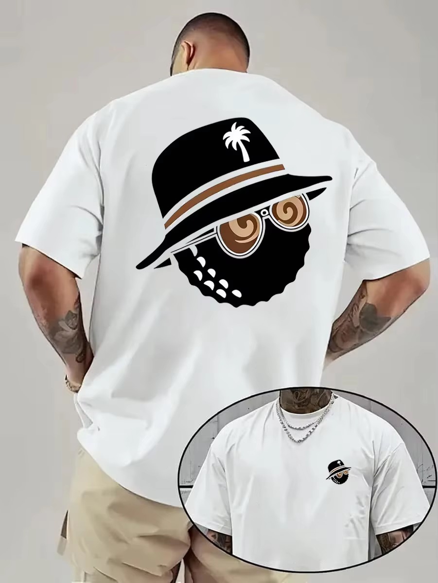 Streetwear Brand From China - Unisex Trendy Grafik Tişört, Kova Şapka