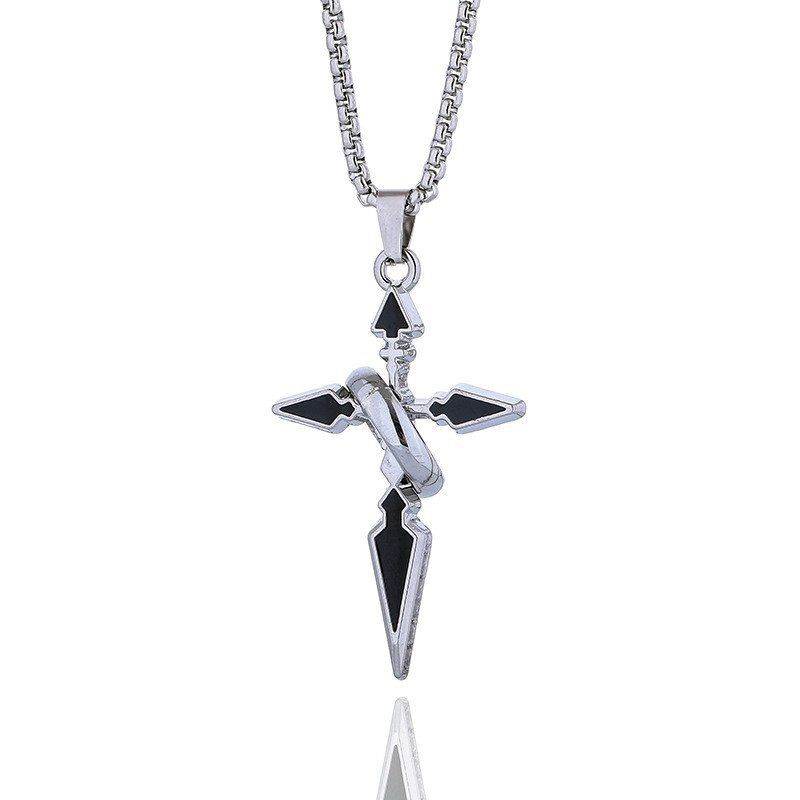 Trendy Marka Çapraz Kolye Yüzü - Streetwear Brand Jewelry incelemesi ve fiyatı