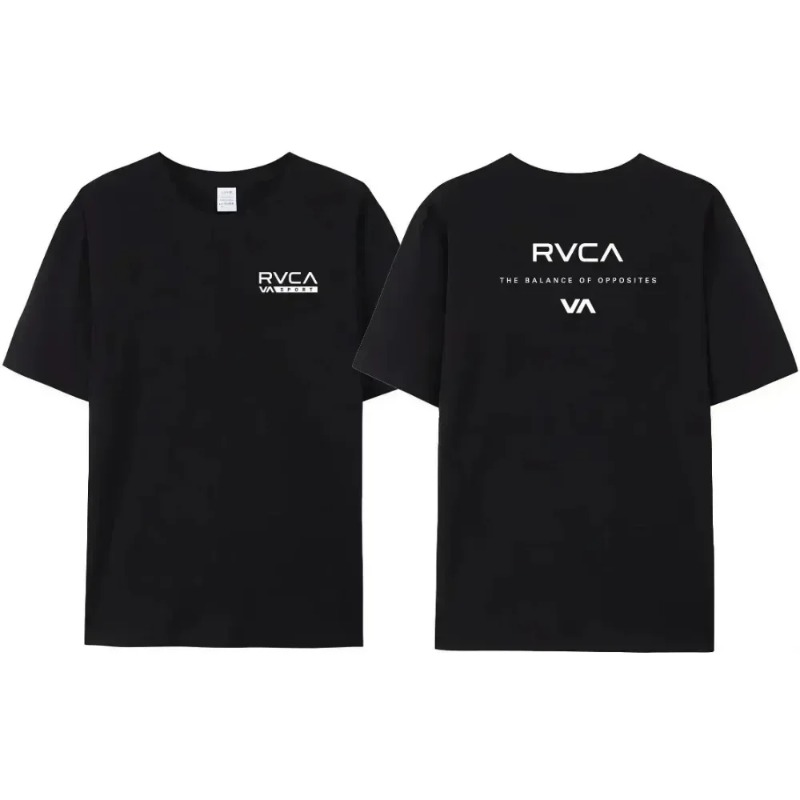 RVCA T Shirt Erkek Kadın Siyah - Streetwear Brand Designer incelemesi ve fiyatı
